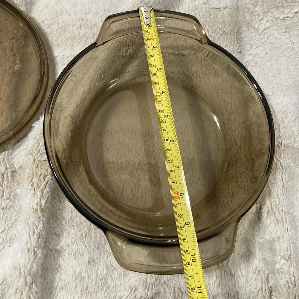 VTG Anchor Hocking Ovenware 1.5 Quart Brown Glass Casserole Dish #1037 w/Lid